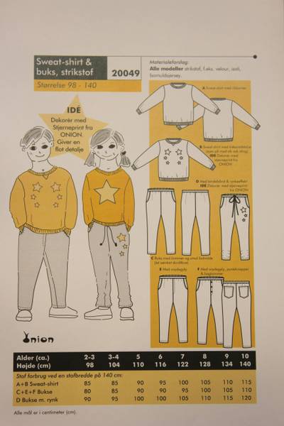 Bilde av Onion 20049 - Sweatshirt & bukse til stretchstoff