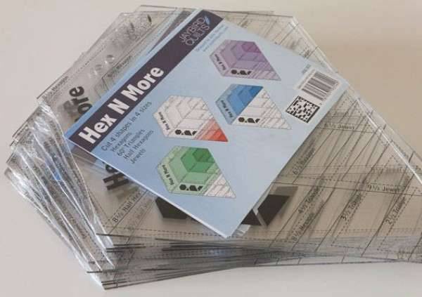 Bilde av Hex'n'more ruler - Jaybird Quilts - linjal til sekskanter