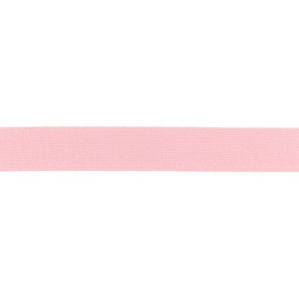 Bilde av Myk strikk, 2,5 cm, uni - rosa
