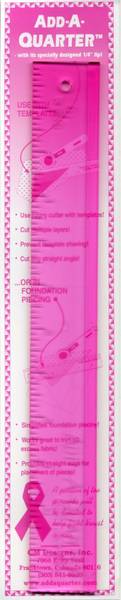 Bilde av Linjal - Add a Quarter - stor, 12 inch