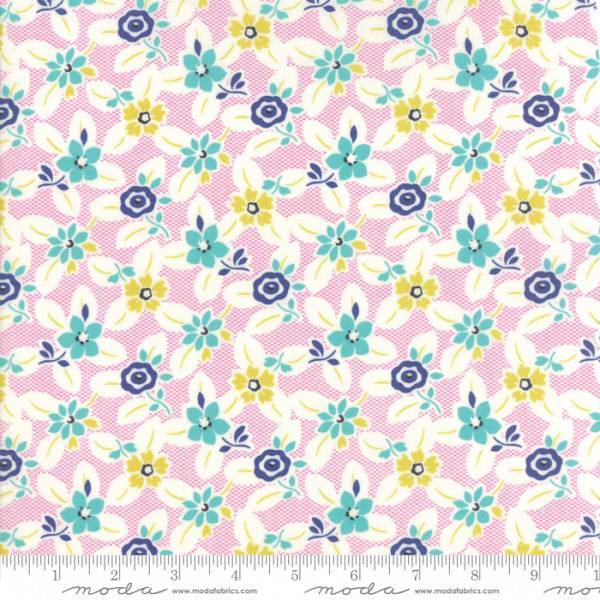 Bilde av Beach Road - 4 cm flerfargete blomster på offwhite