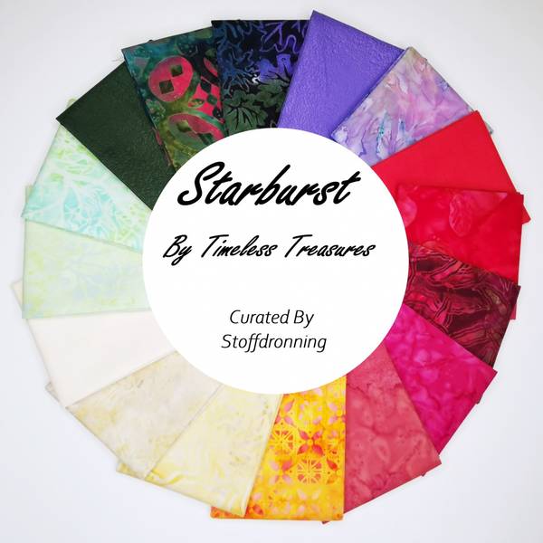 Bilde av Starburst- stoffpakke, 30x110cm, 15st.