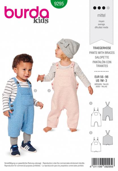 Bilde av 9295 - Burda - selebukse stretchstoff