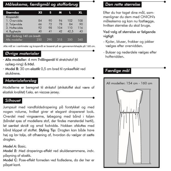 Bilde av Onion 6014 - jumpsuit med drapering til stretchstoff