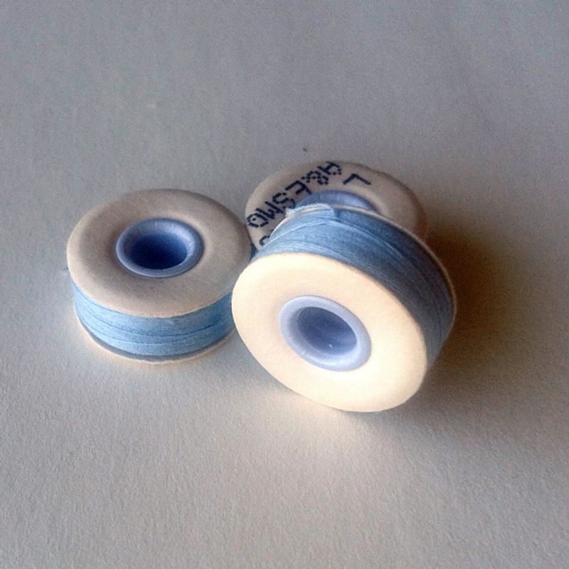 6 st Signature, lysblå, 50m, 40WT cotton
