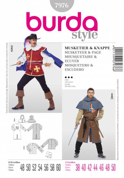 Bilde av 7976 - Burda - Musketier & ridder