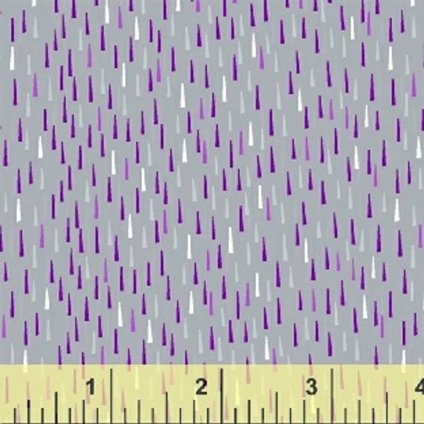 Bilde av Sprinkle - 1x5 mm lilla-grå streker på lysgrå