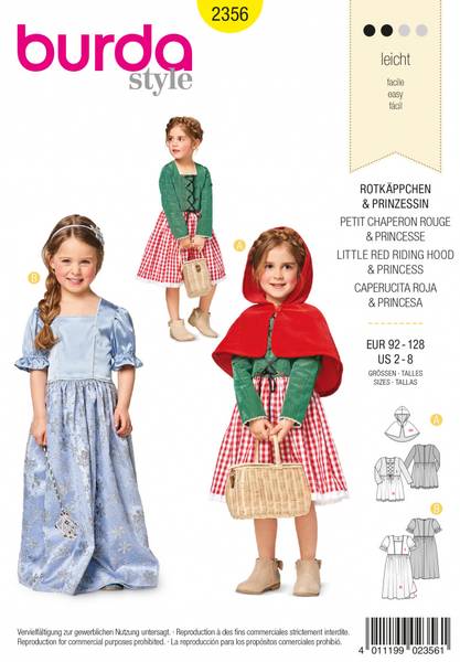 Bilde av 2356 - Burda - kostymer, rødhette