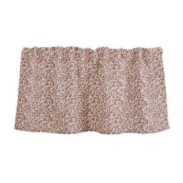Bilde av Ramas - 3-4 cm terracotta bladmønster på offwhite