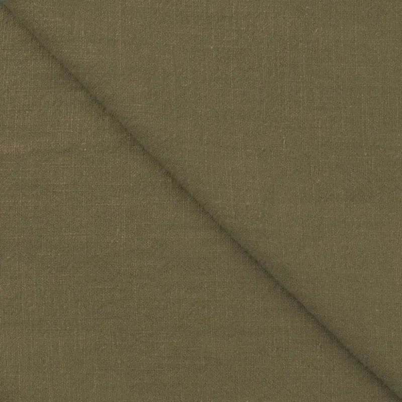 60 cm Lin, stonewashed - kaki, fv. 027