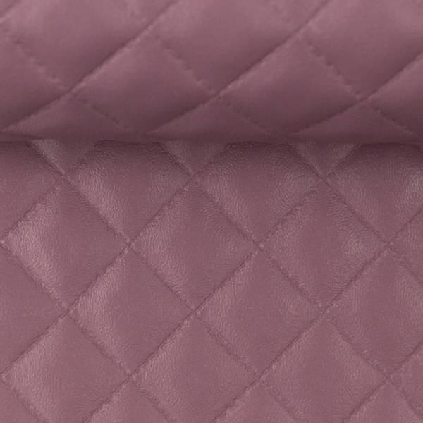 Bilde av Alma - imitert skinn, quiltet - mørk rosa
