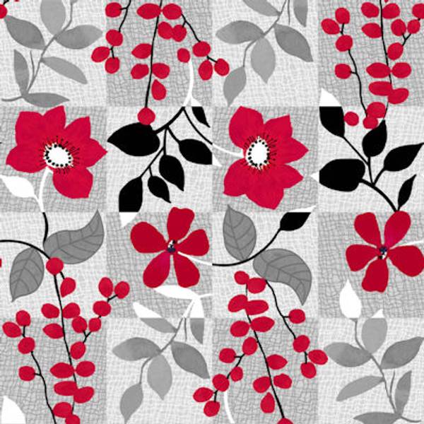 Bilde av Red Alert - 7,5 cm ruter med blomster