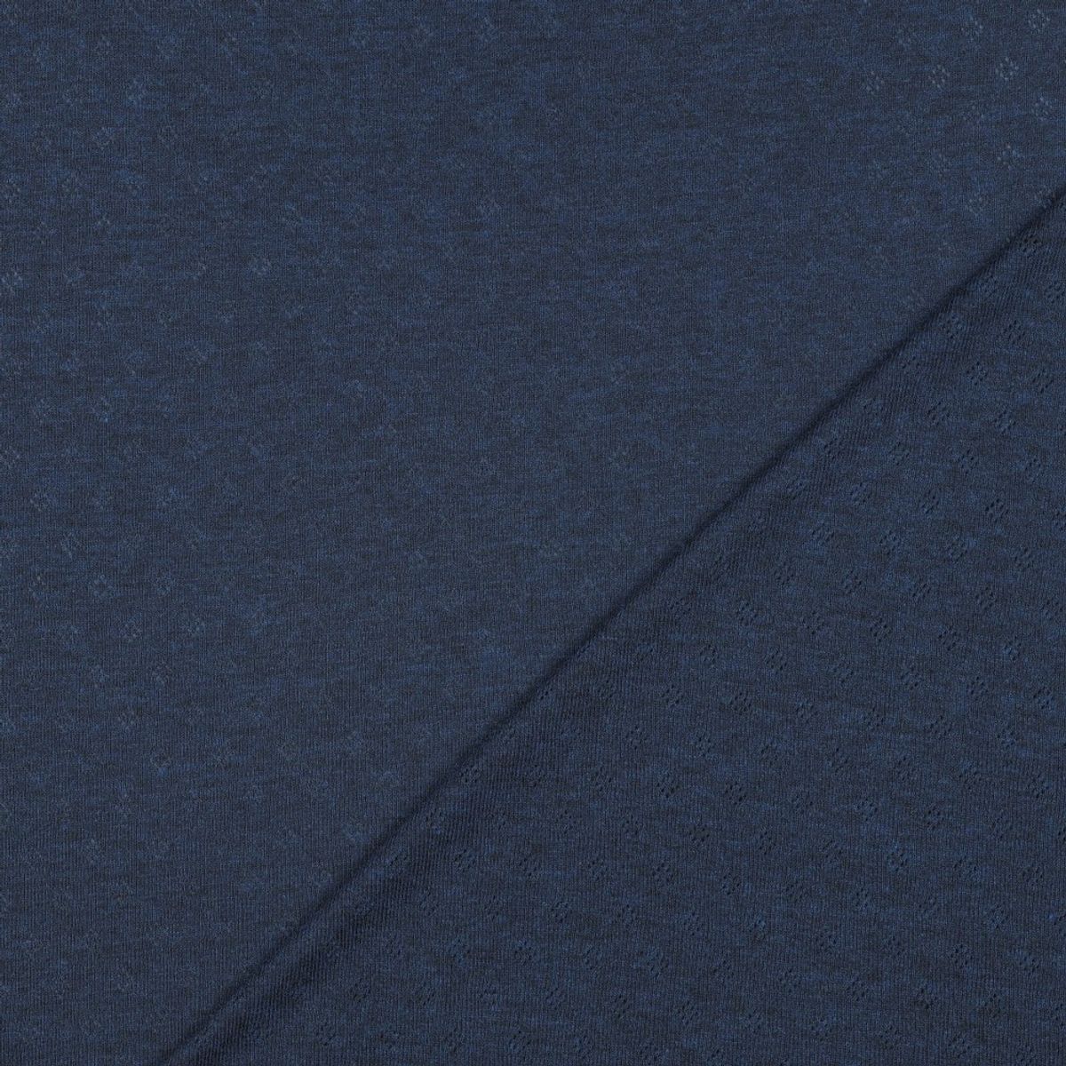 Pointelle Jersey - marine melange, fv. 020