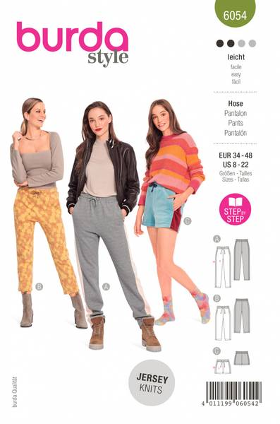 Bilde av 6054 - Burda - Joggebukse/shorts