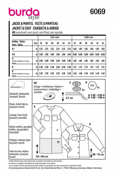 Bilde av 6069 - Burda - jakke