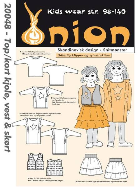 Bilde av Onion 20048 - Topp/ kort kjole, vest og skjørt