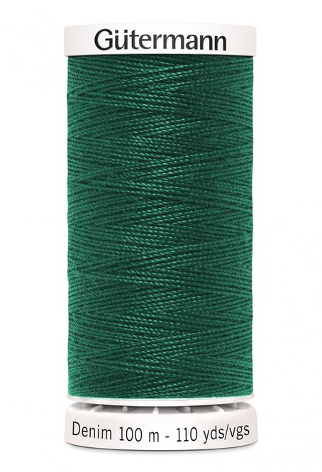 Hovedbilde Denim - proff tråd - 100 m, mørk grønn, fv. 8075