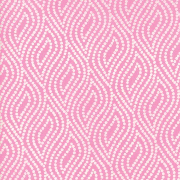 Bilde av 45 cm Lazy Days - hvit 2mm prikkemønster på rosa