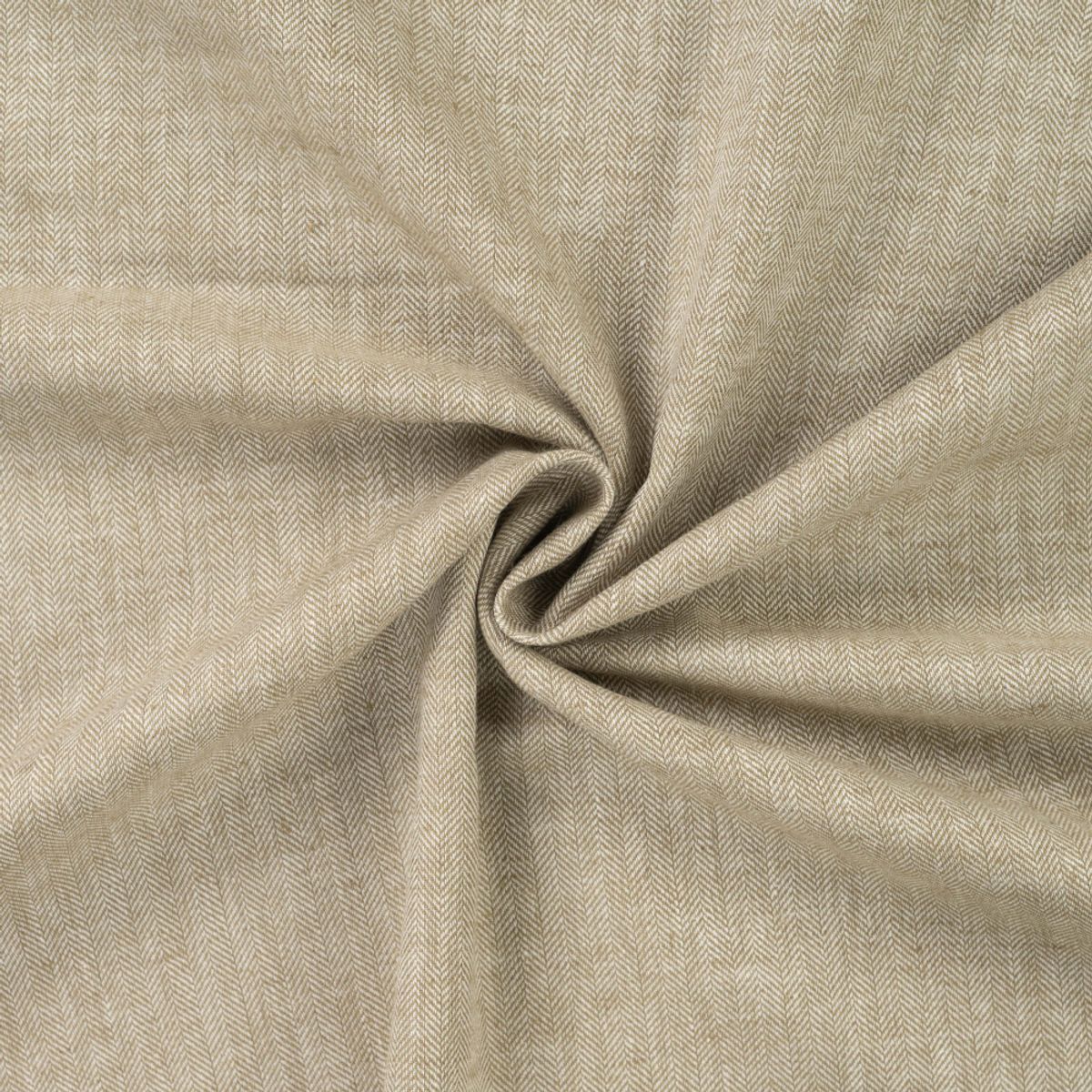 Lin-bomull - fiskeben, khaki