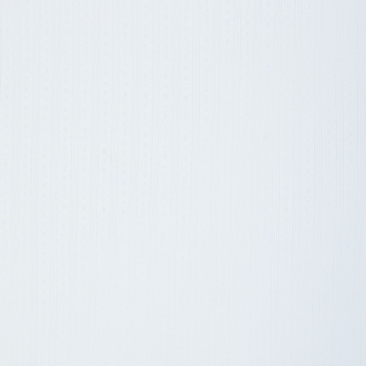 Pointelle jersey - striper, hvit