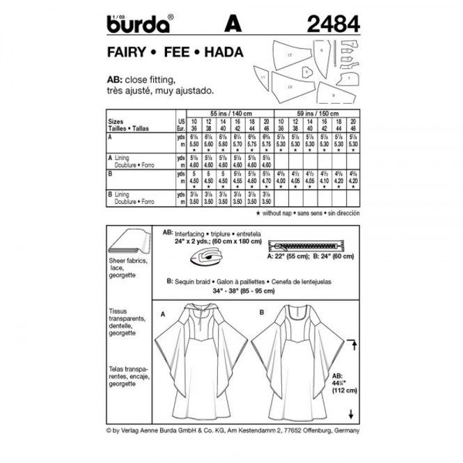 Hovedbilde 2484 - Burda - kjole fee