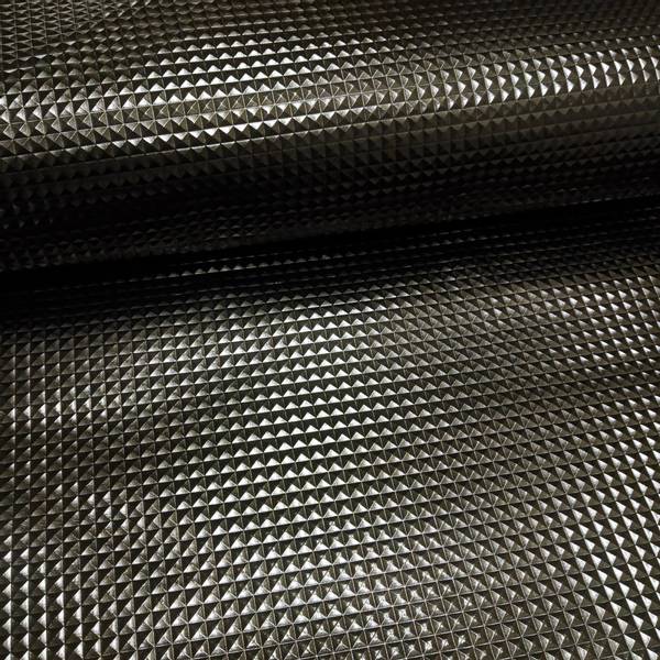 Bilde av Imitert skinn metallic - 8 mm pyramider - sort