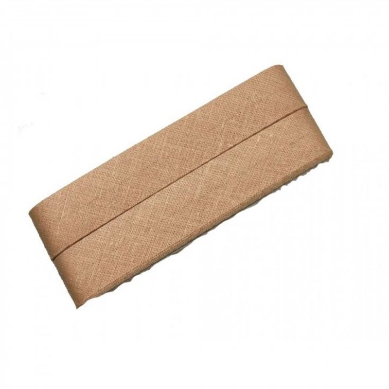 Skråbånd - 20 mm, beige - 3m-pakke 