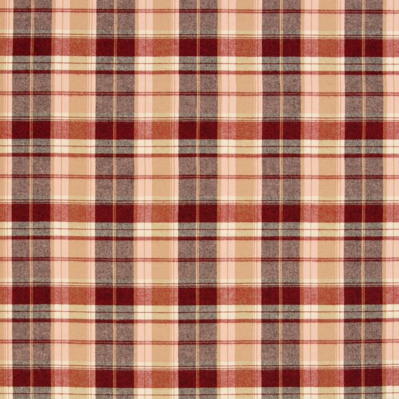 1,05 m Flanell. rutete - rød-sort-hvit