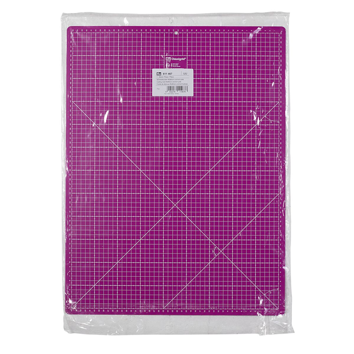 Skjærematte - kuttematte 45x60 cm, rosa
