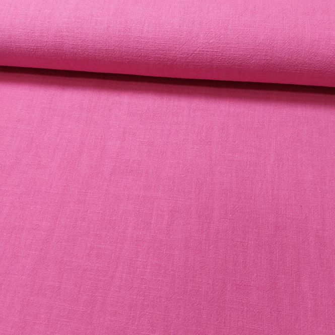 Hovedbilde Lin, stonewashed - sterk rosa, fv. 017