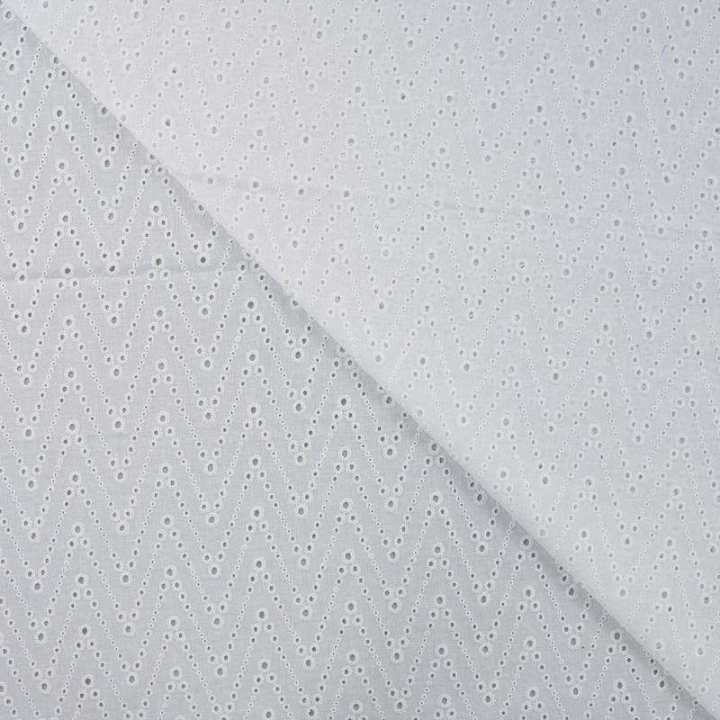 1,1 m Engelsk blonde, chevron - hvit