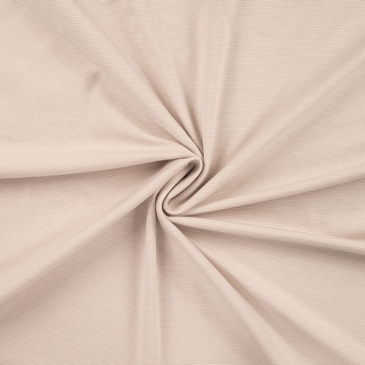 Bomullsjersey - striper, lyst
