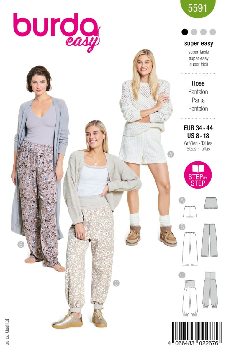 5591 - Burda - pysjbukse & shorts
