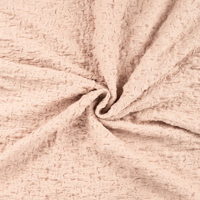 Hovedbilde Bomullsjersey, Cloque - sand