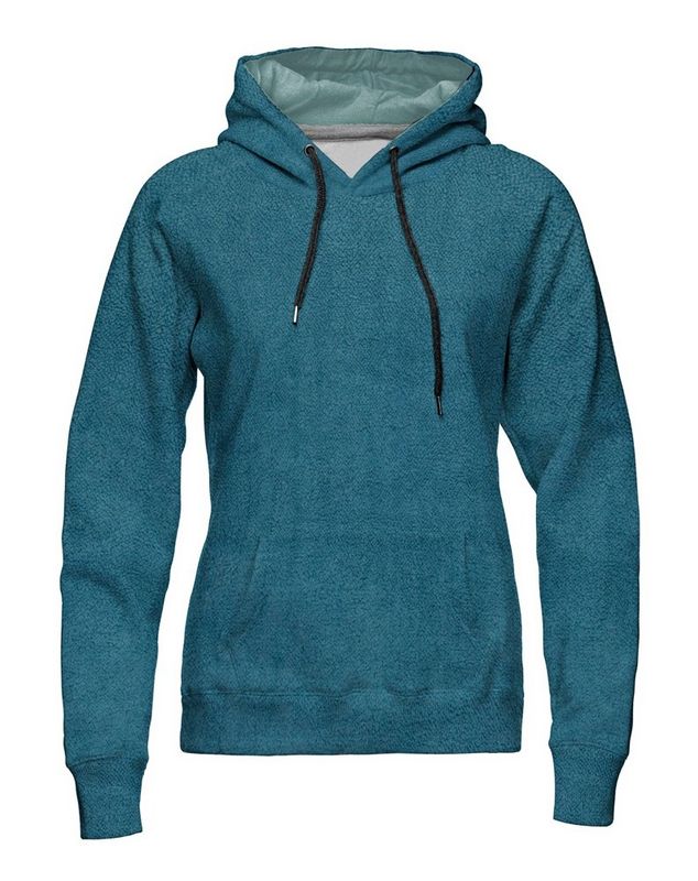 1 m Fleece m. plysj doubleface, petrol - fv 749