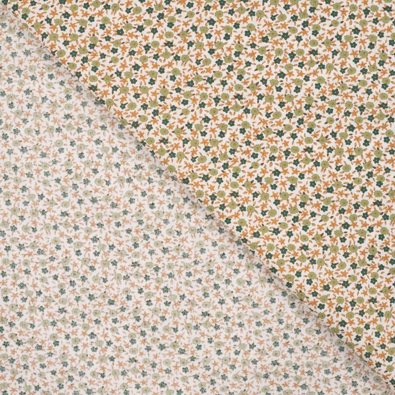 Bomullspoplin - blomster AD