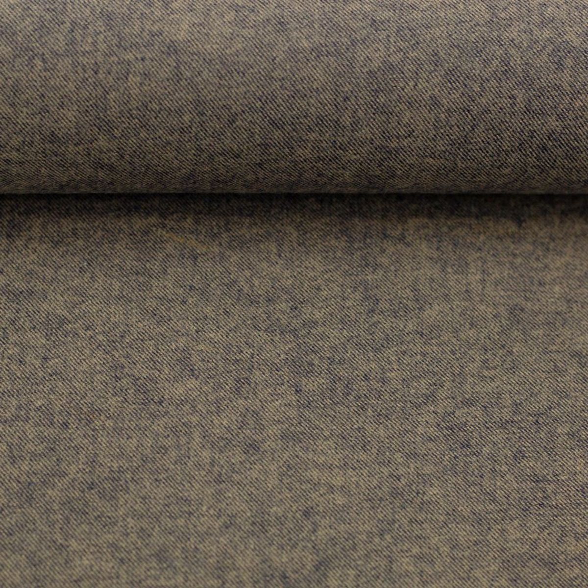 Flanell. melert - lysbrun