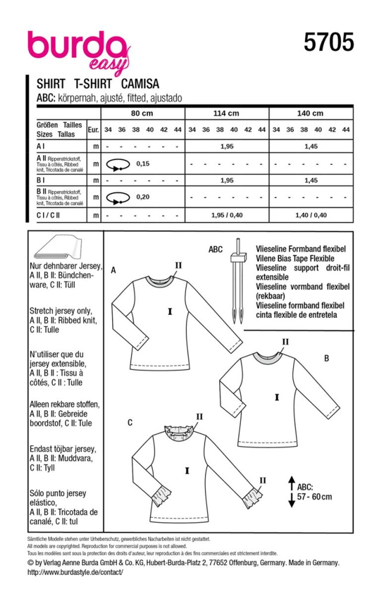 5705 - Burda - genser