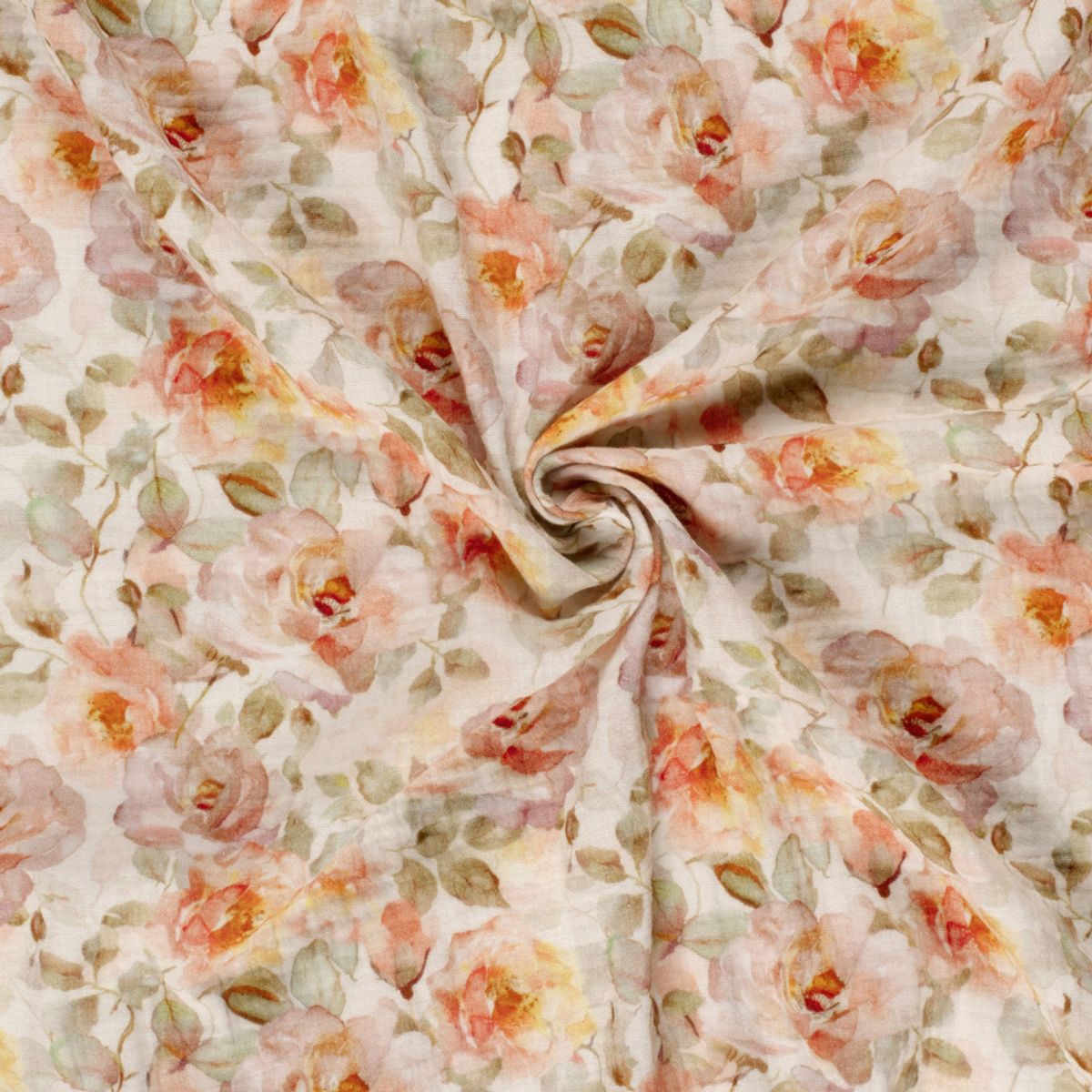 Musselin - blomster F