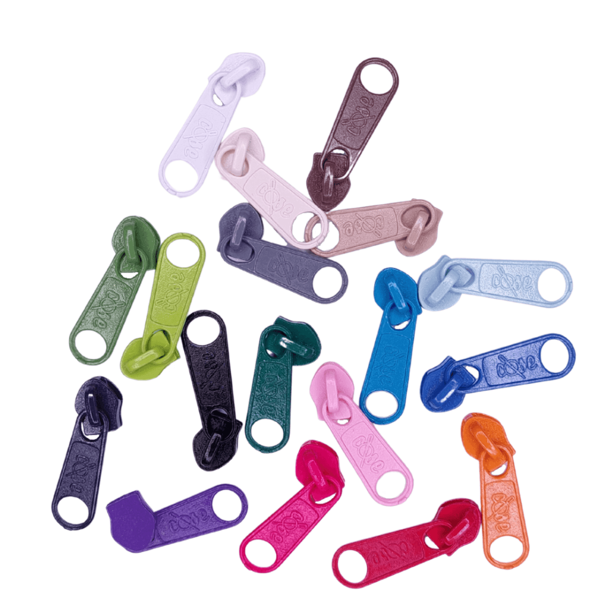 Glidere, non-lock, til 6 mm glidelås 