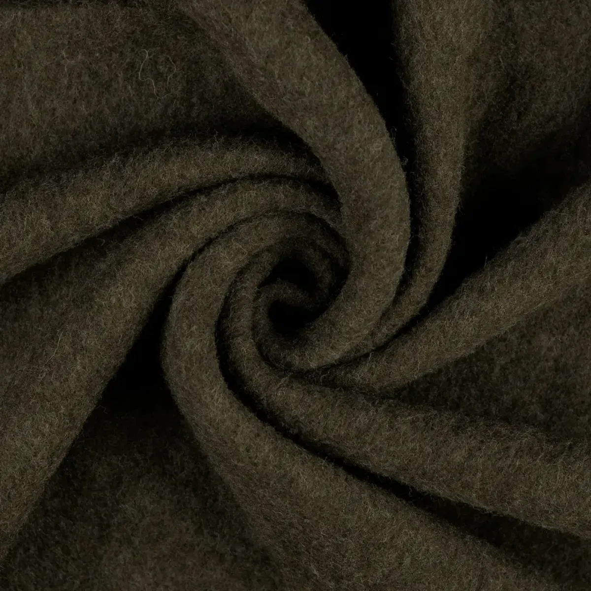 Ull-fleece - kaki