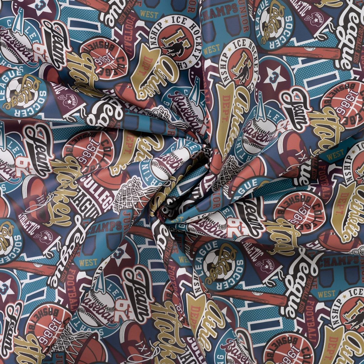 Regntøystoff - patches, college