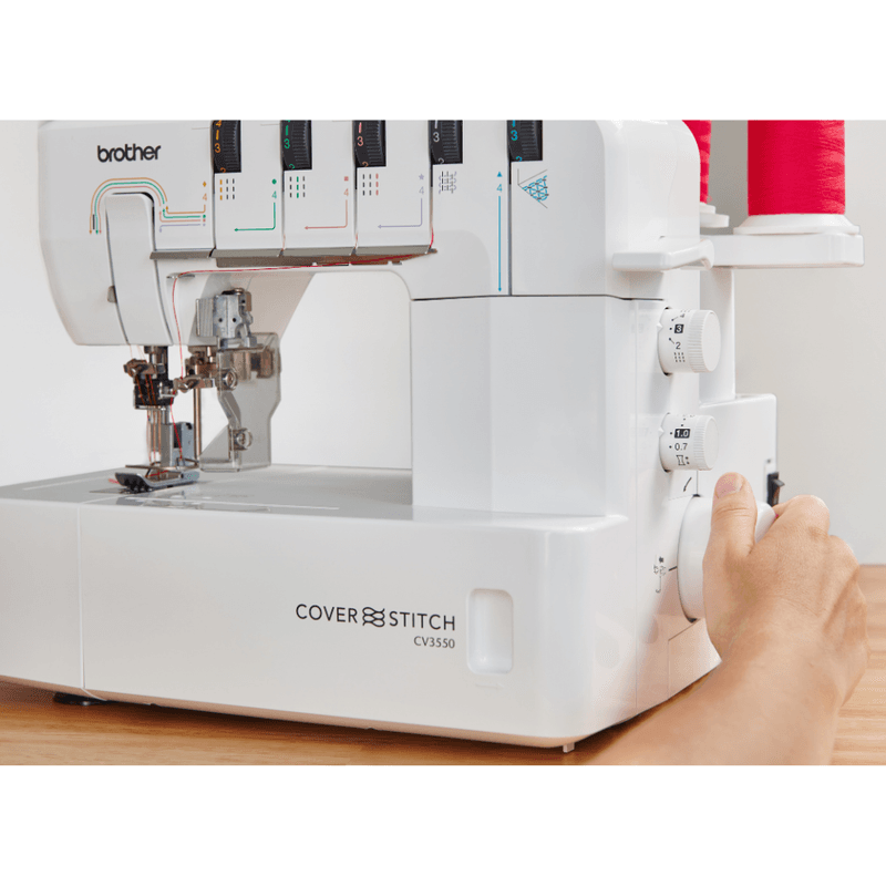 Brother CV3550 dobbel side Coverstitchmaskin TopCover