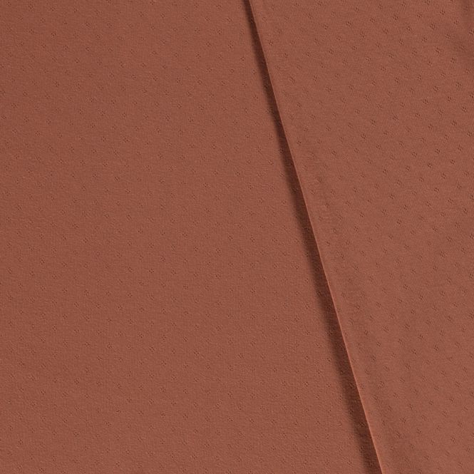 Hovedbilde 1 m Pointelle Jersey - dus terracotta