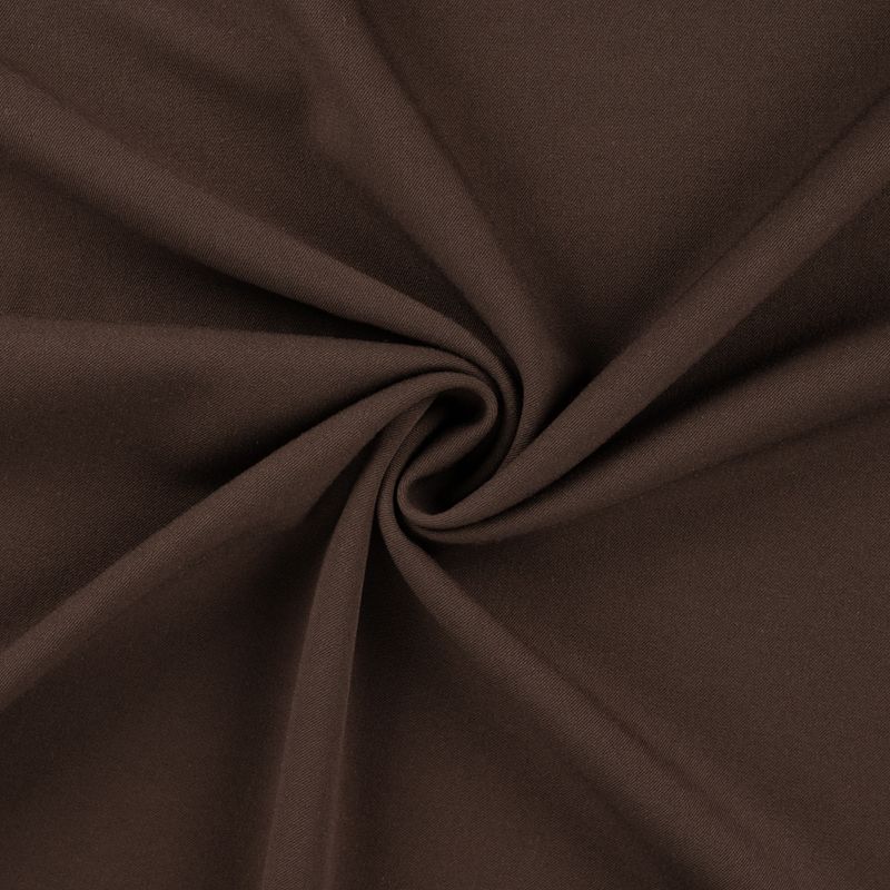 To-veis stretch Wooltouch - mørk brun