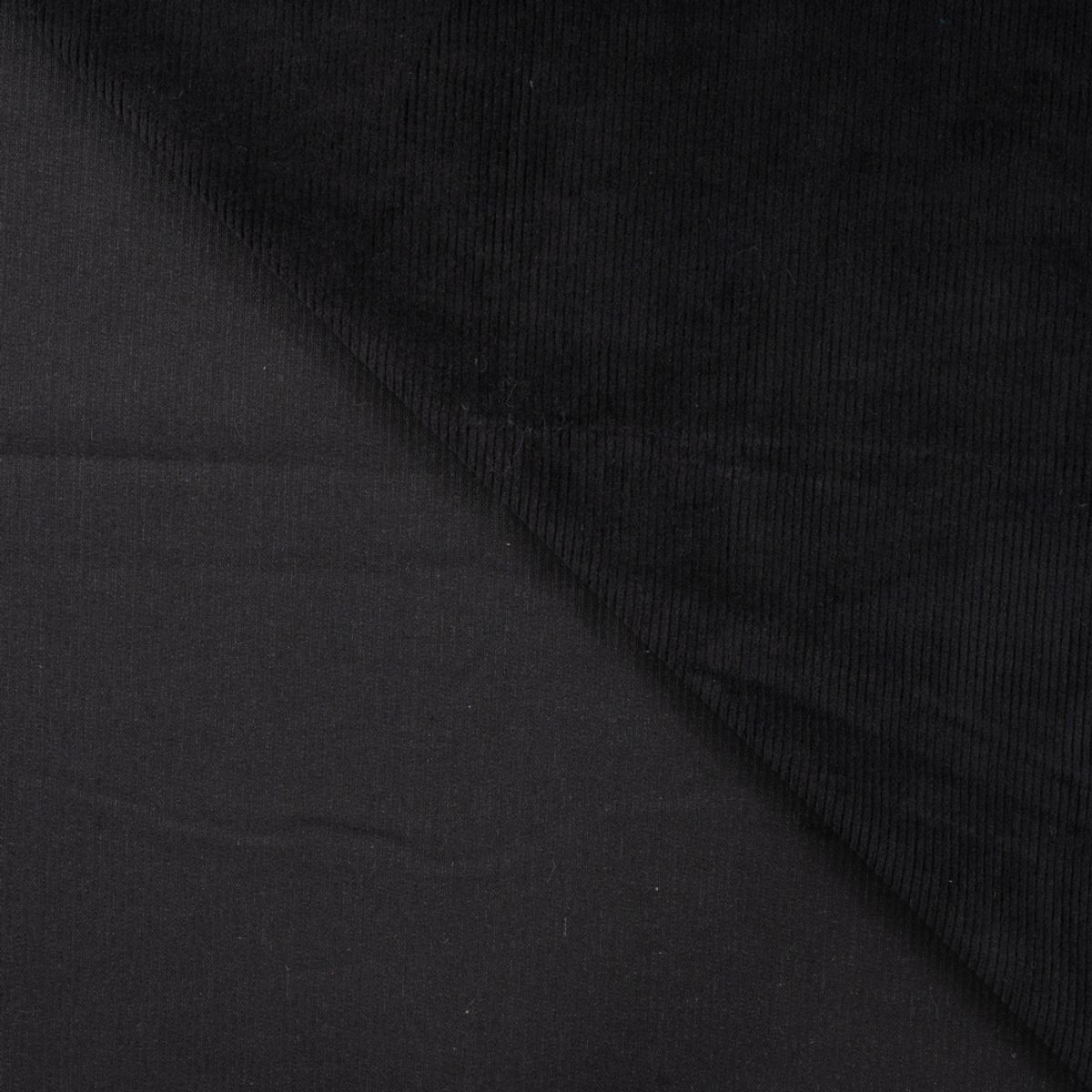 Kordfløyel m/ stretch 8W - sort