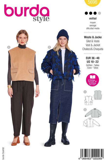 Hovedbilde 5698 - Burda - jakke & vest