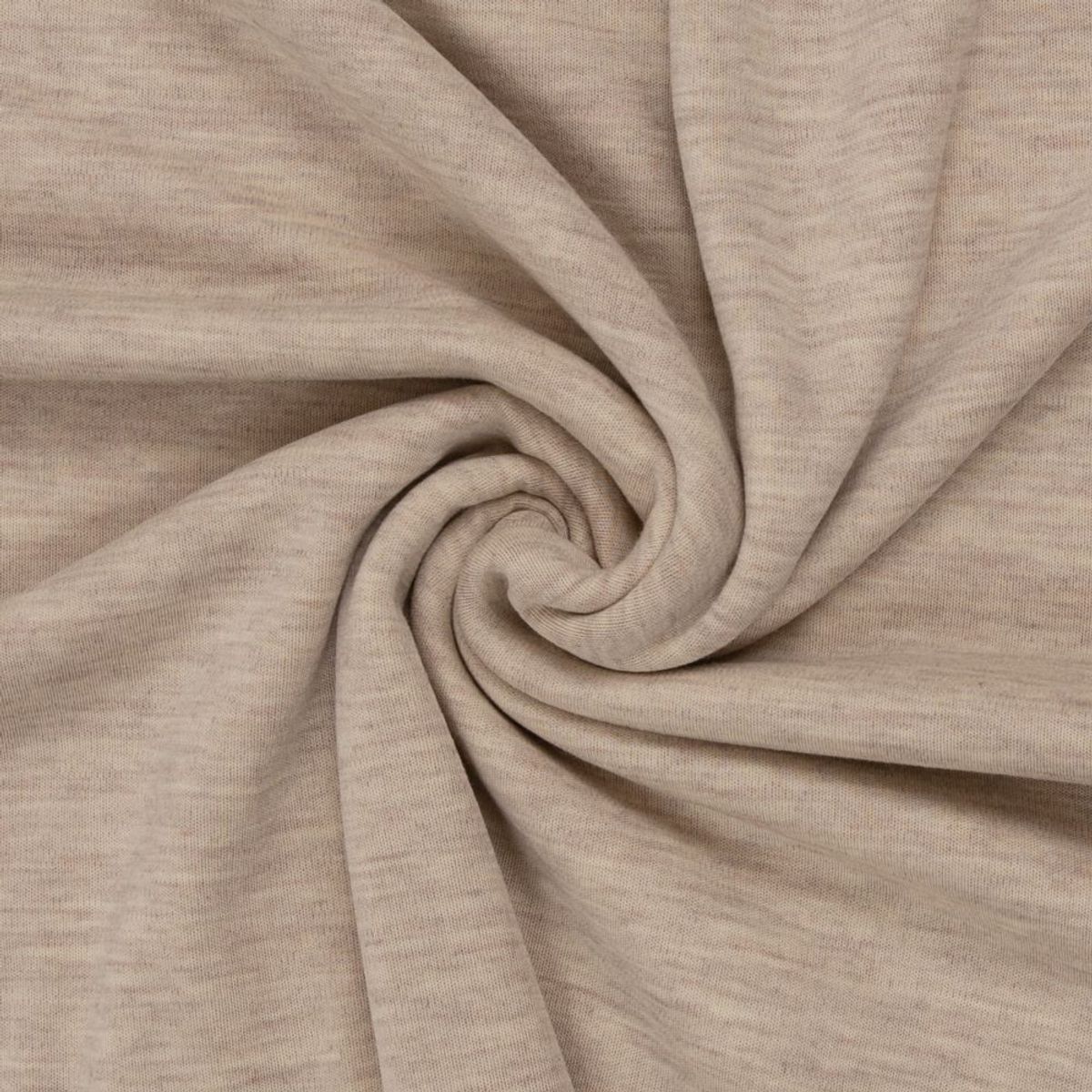 Merinoull jersey -  ecru melert, fv. 1010