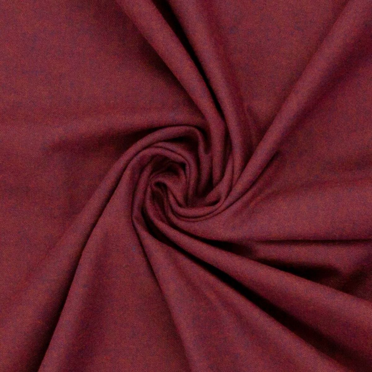 Flanell. melert - burgunder