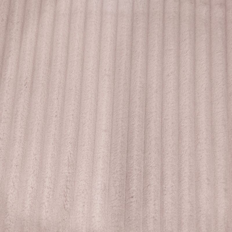 Luksusfleece - striper, varmgrå